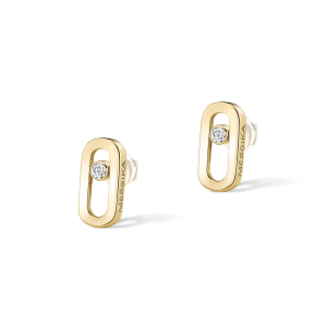 Messika 18k Yellow Gold Move Uno Stud Earrings