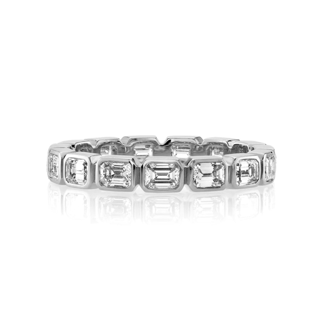 Single Stone Sierra Platinum Diamond Eternity Ring