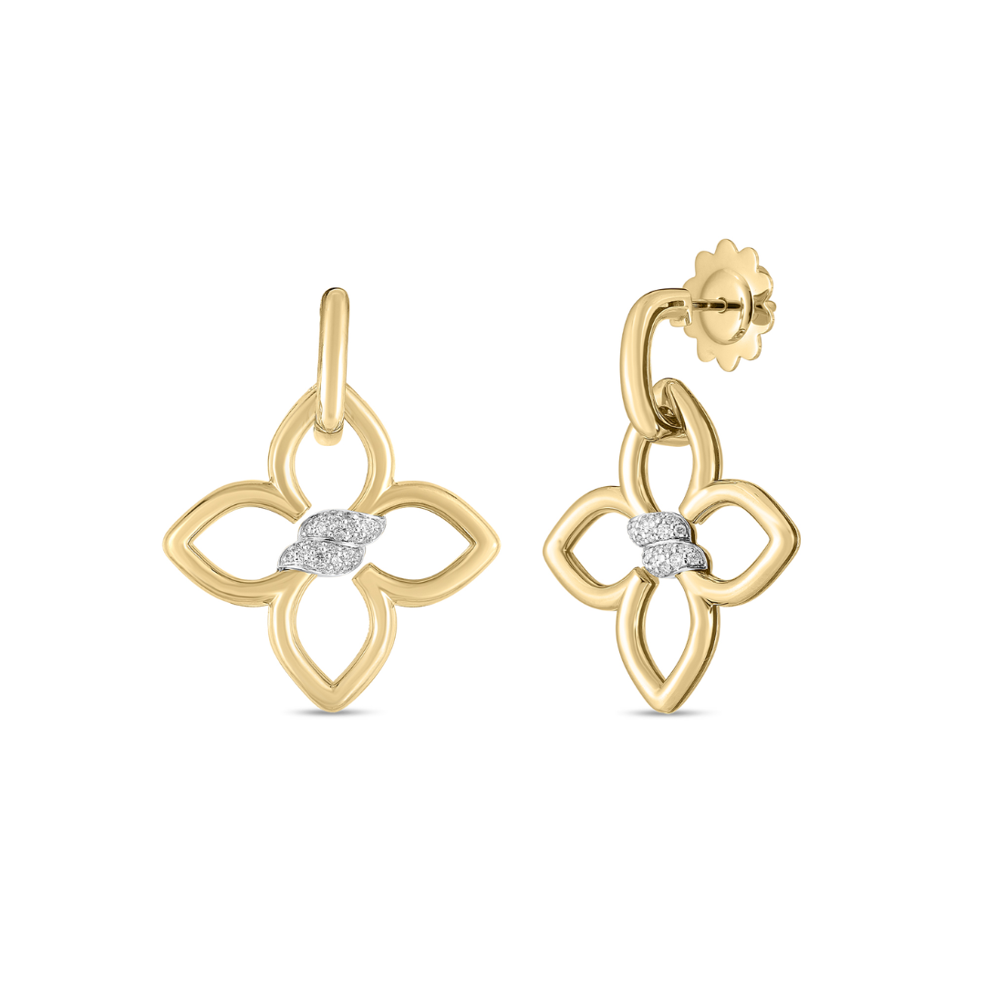 Roberto Coin Cialoma 18k Yellow Gold Drop Earrings