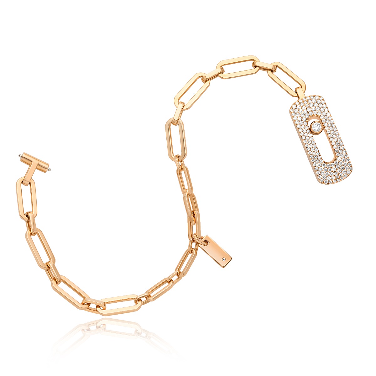 Messika 18k Rose Gold My Move Chain Link Bracelet