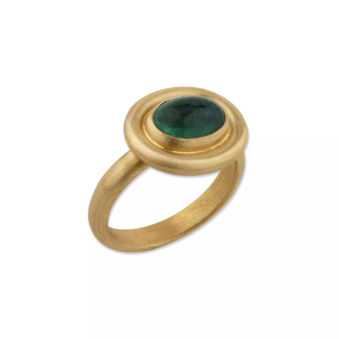 Lika Behar Delphi 24k Yellow Gold Emerald Ring