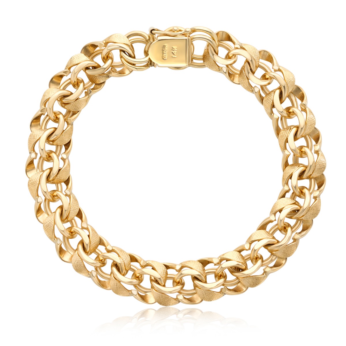 1980's 14k Yellow Gold Charm Bracelet