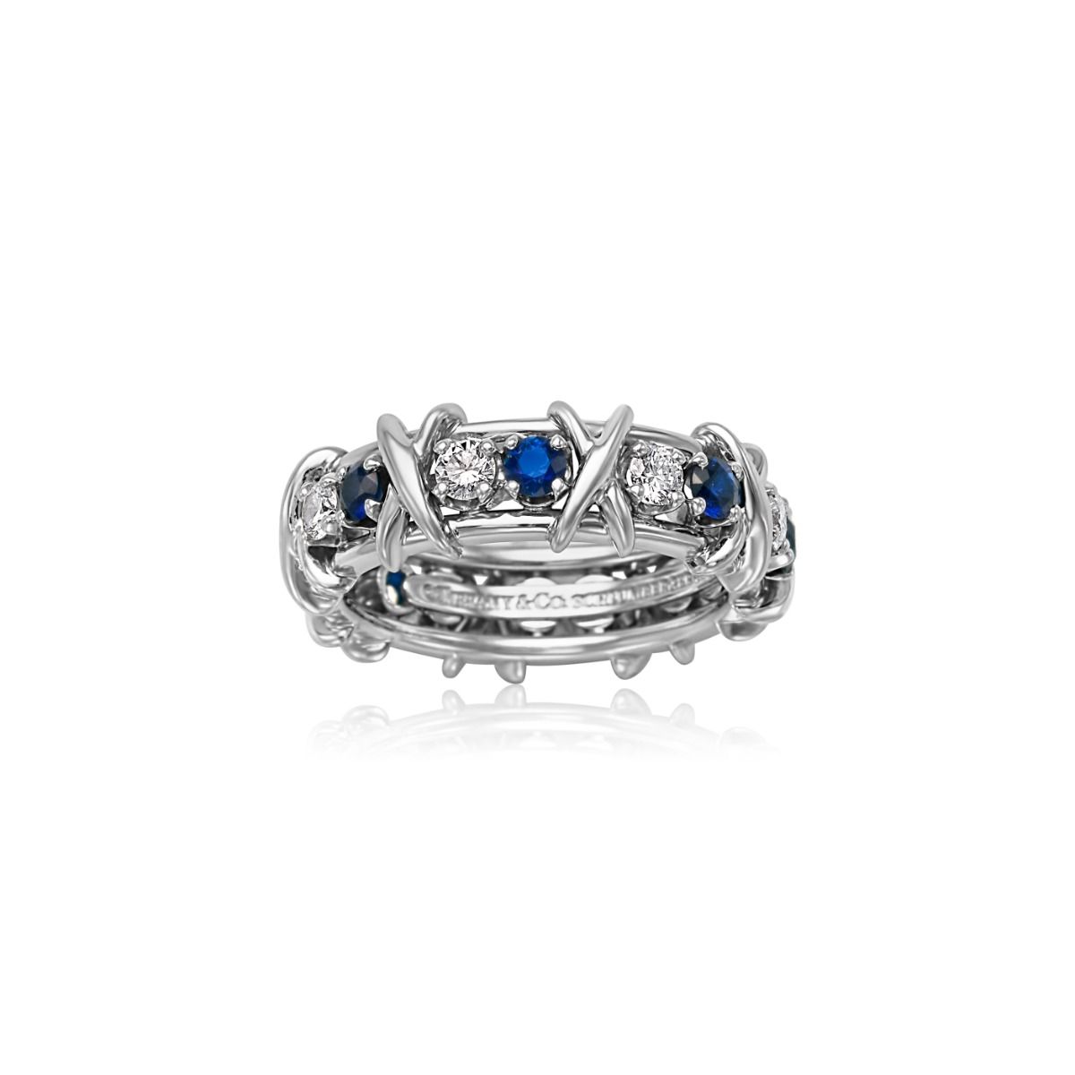 Tiffany & Co. Platinum Sixteen Stone Ring by Jean Schlumberger ...