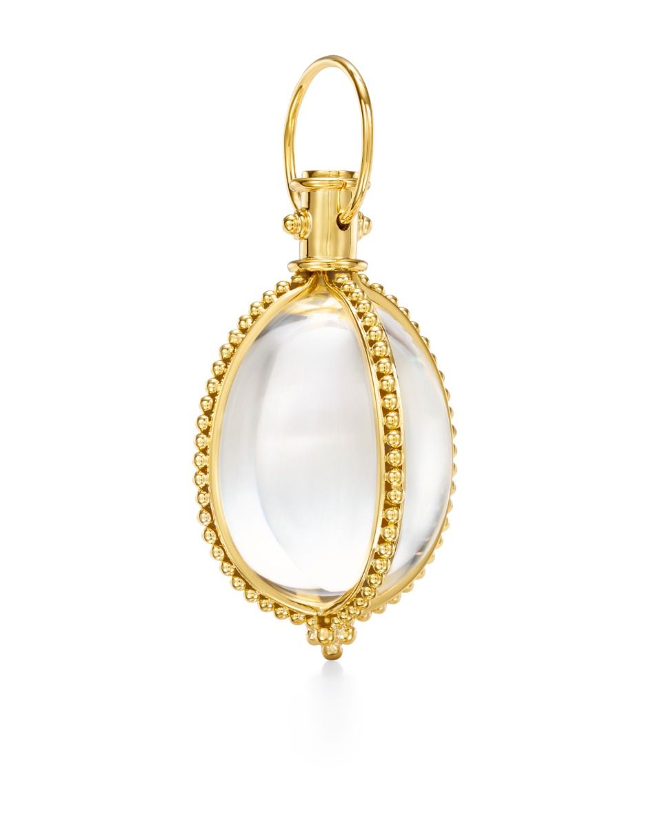 Temple St. Clair 18k Yellow Gold Rock Crystal and Diamond Amulet – Bailey's  Fine Jewelry