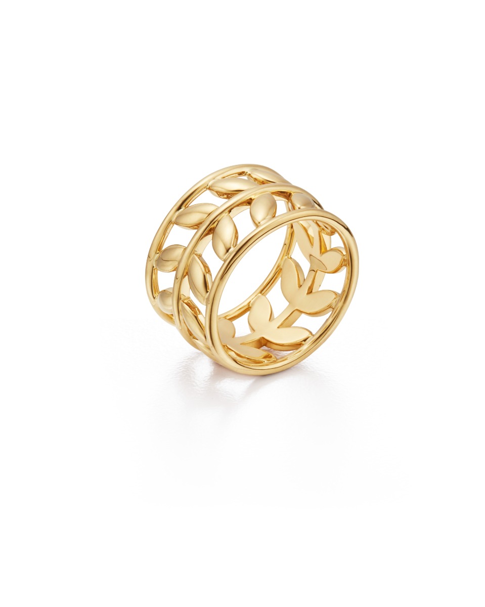 Temple St. Clair 18k Yellow Gold Open Vine Ring